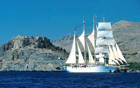 Pasajes en Barcelona para cruceros en veleros de lujo por el Mediterráneo de Atenas en Grecia a Estambul en Turquía
