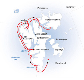 En este viaje al Ártico disfrutaremos de fiordos e icebergs espectaculares